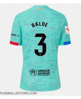 Günstige Barcelona Alejandro Balde #3 3rd trikot Damen 2023-24 Kurzarm